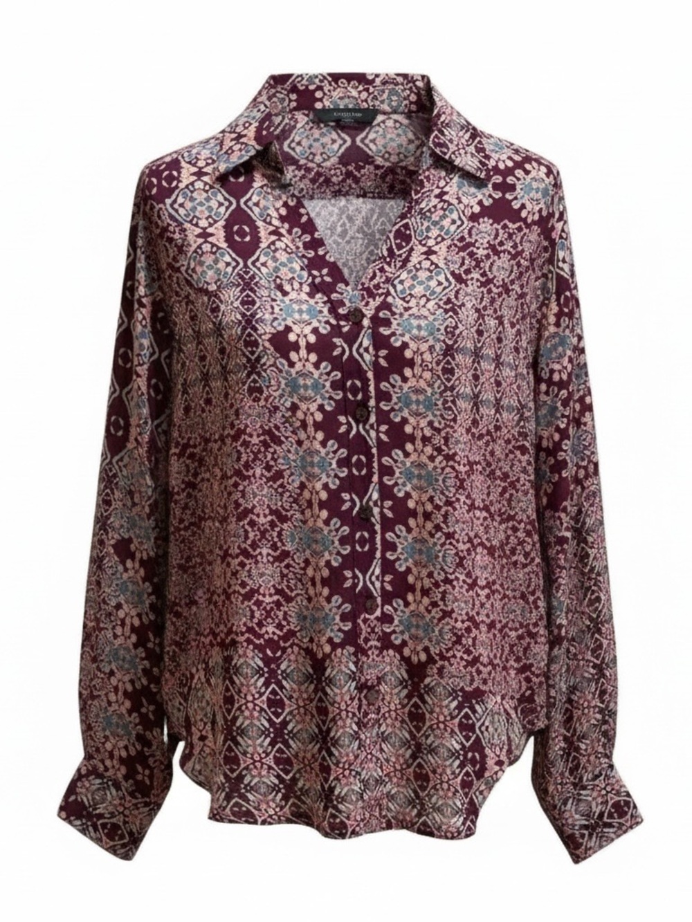 NWT Anthropologie‎ RAGA Varsha Button Down Notched Collar Top. Size S / M / L